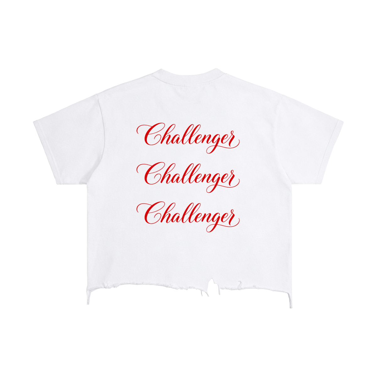 CHALLENGER (Vintage Wash Boxy Distressed Hem T-Shirt)