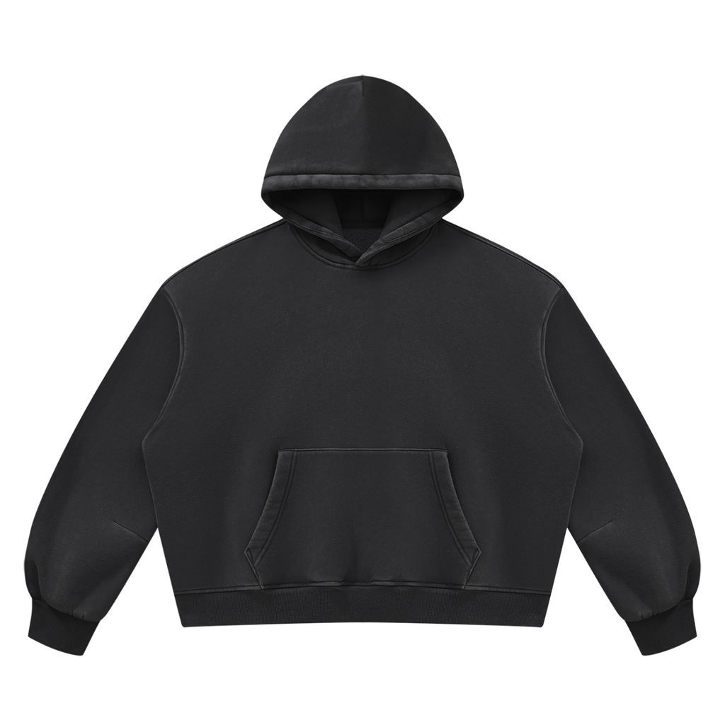 wheel Unisex Vintage Wash Boxy Fleece Hoodie
