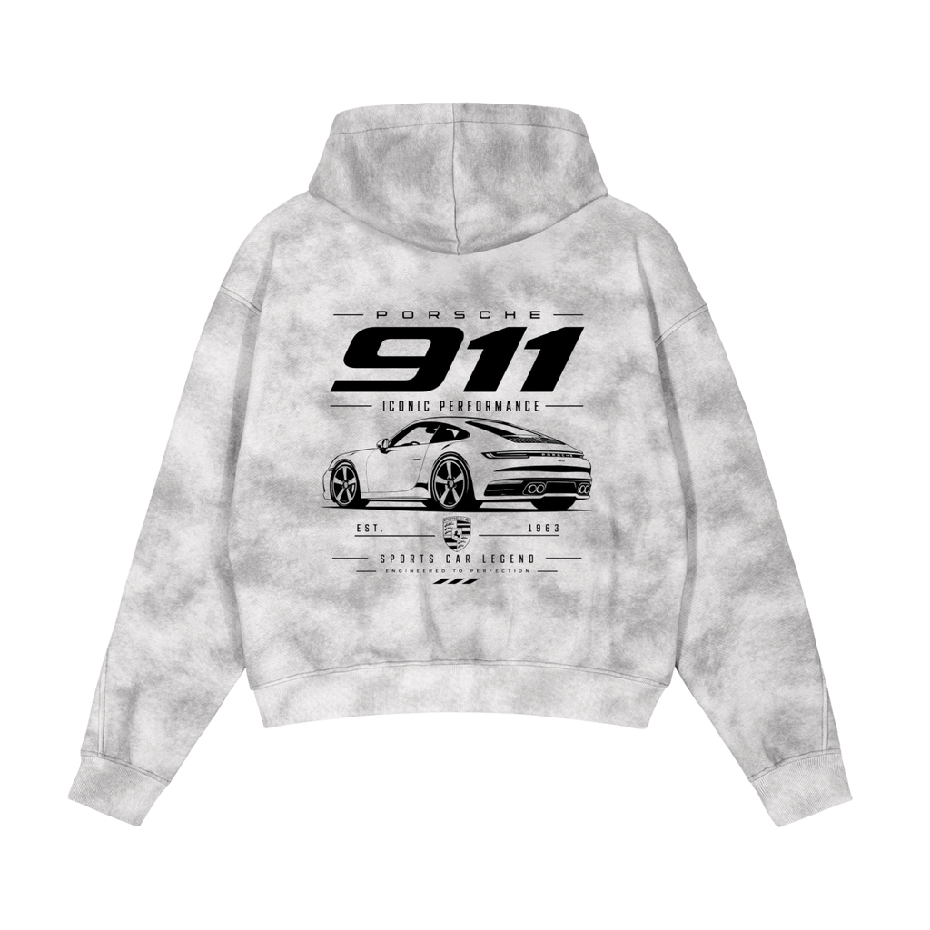 PORSCHE 911 (Dirty Washed Zip-Up )