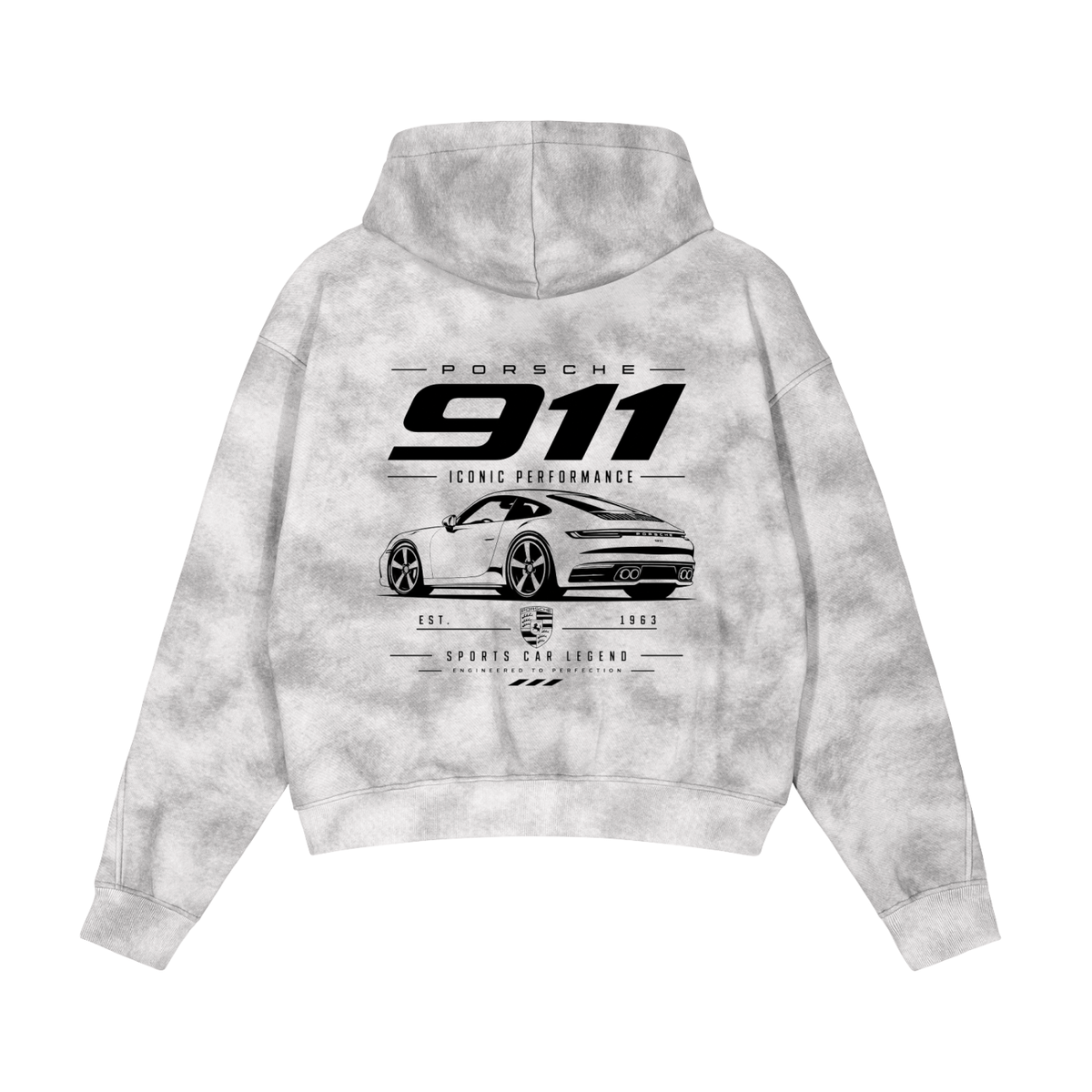 PORSCHE 911 (Dirty Washed Zip-Up )