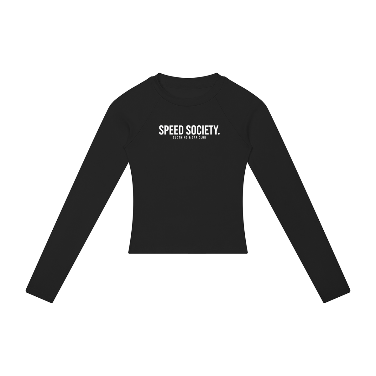 SPEED SOCIETY LOGO (Women’s Slim Raglan Long Sleeve T-Shirt)