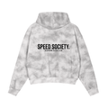 SPEED SOCIETY LOGO (Dirty Washed Zip-Up Fleece Hoodie)