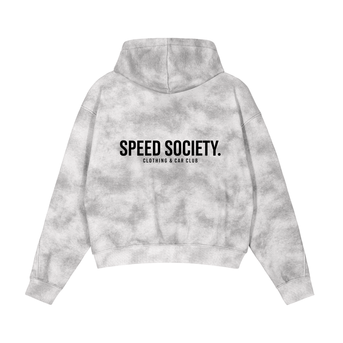 SPEED SOCIETY LOGO (Dirty Washed Zip-Up Fleece Hoodie)